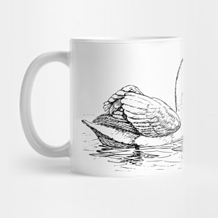 Swan Rough Design Mug